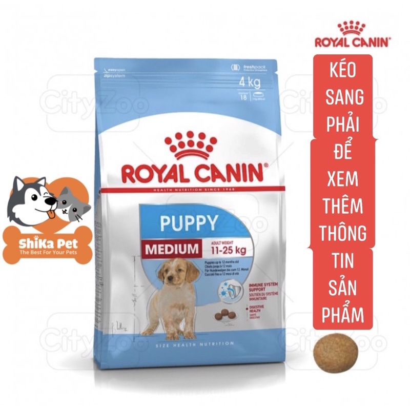 Thức Ăn Cho Chó Con Giống Vừa Royal Canin Medium Puppy 1kg
