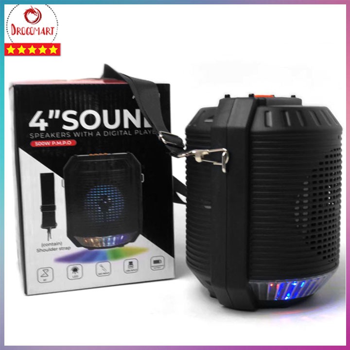 Loa Hát Karaoke ALP 401 Kết Nối Bluetooth Tặng Kèm Mic Hát_Bảo Hành 12 Tháng