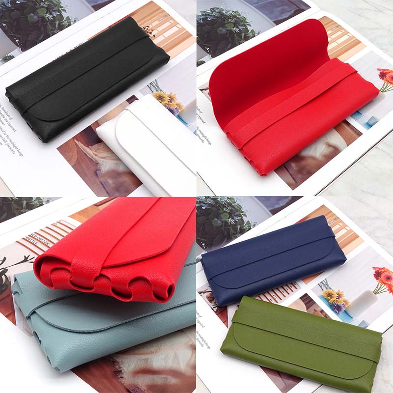 Túi Da Mềm Đựng Cọ Trang Điểm Mắt Kính Thời Trang Cho Nam Nữ