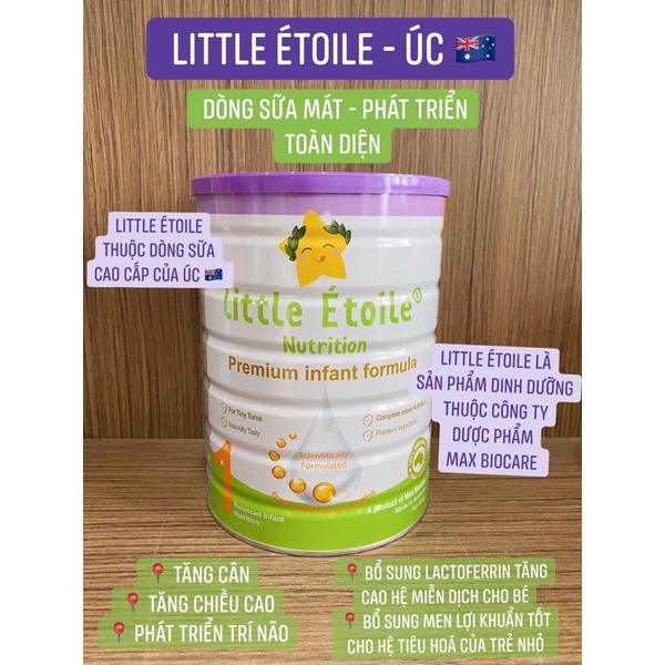 Sữa Little Étoile Nutrition Số 1 - Số 2 - Số 3 900G Date 2023