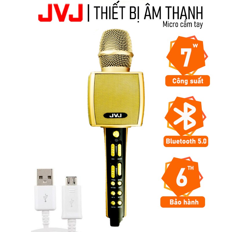 Micro không dây Karaoke JVJ YS-91/ SD17/ YS92 Bluetooth - Kết nối điện thoại, tivi qua Bluetooth,Hỗ trợ ghi âm - BH 06T