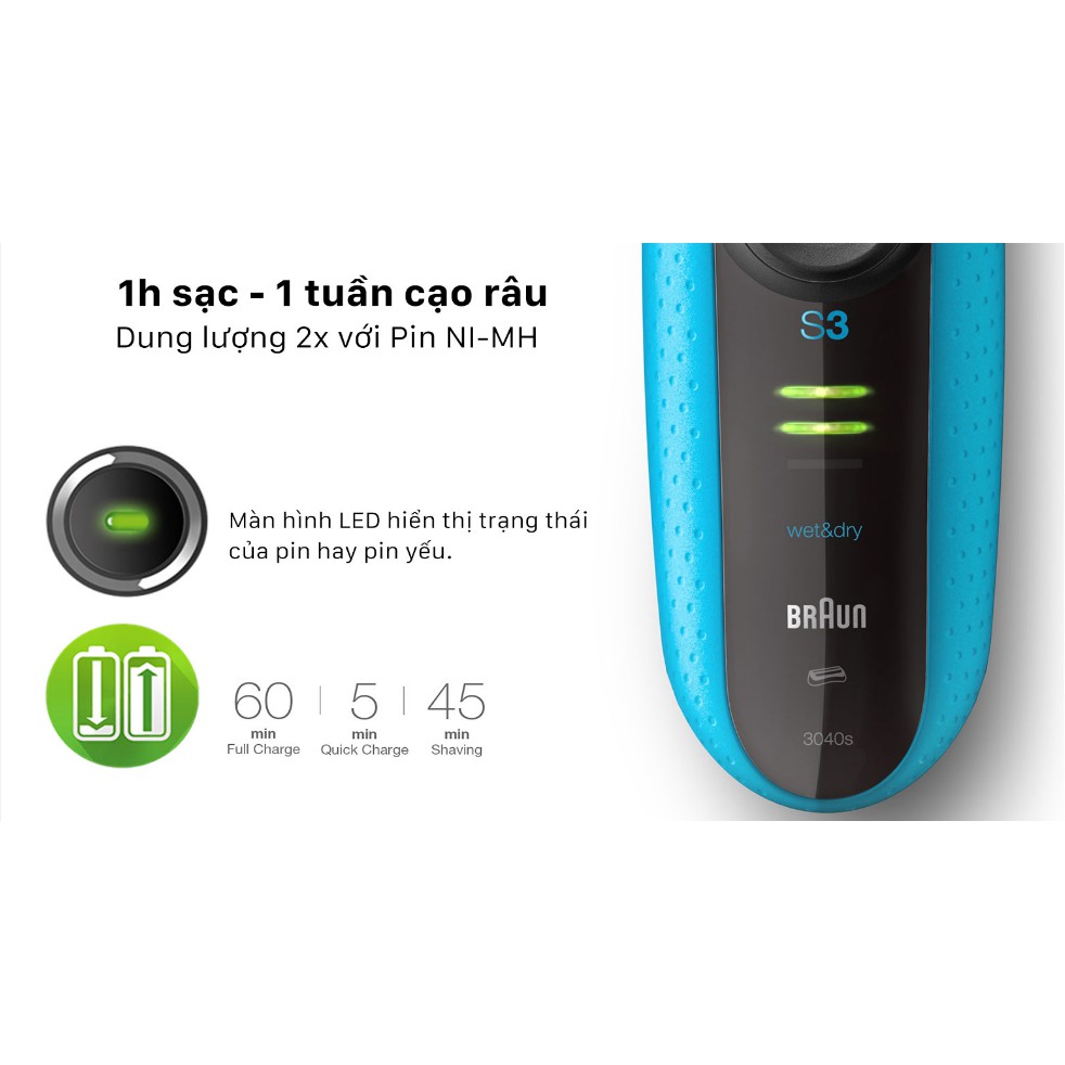 Máy cạo râu Braun Series 3 3040S