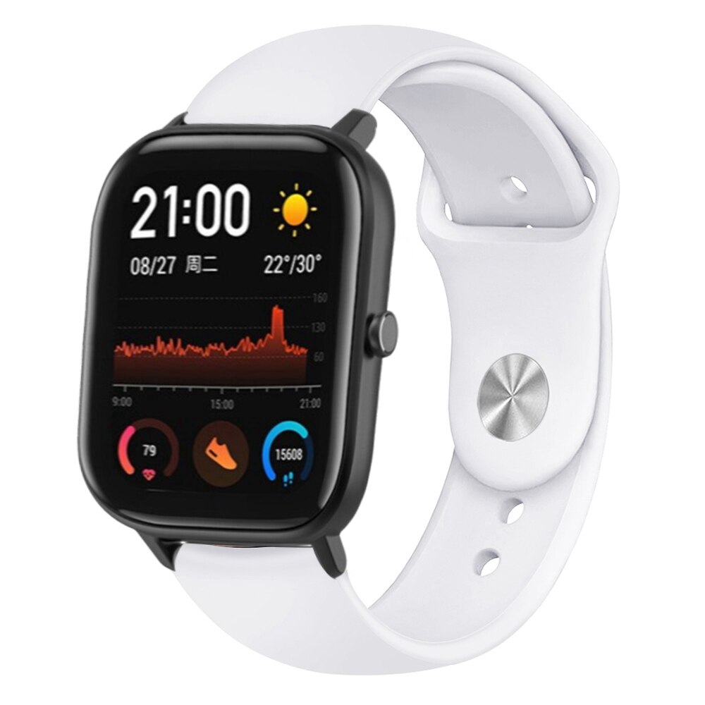 Dây đeo thay thế silicon nhiều lỗ thời trang cho đồng hồ Xiaomi Huami Amazfit GTS/GTR 42mm/Amazfit Bip Lite/Galaxy 42mm