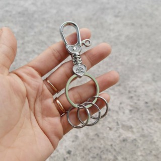Móc khóa inox kèm nhiều móc đựng khóa