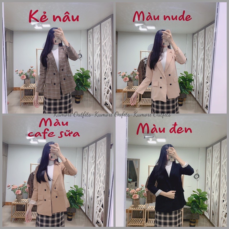 [Ảnh&Video thật 100%] : Blazer 4 cúc nhiều màu, form chuẩn, chất xịn | BigBuy360 - bigbuy360.vn