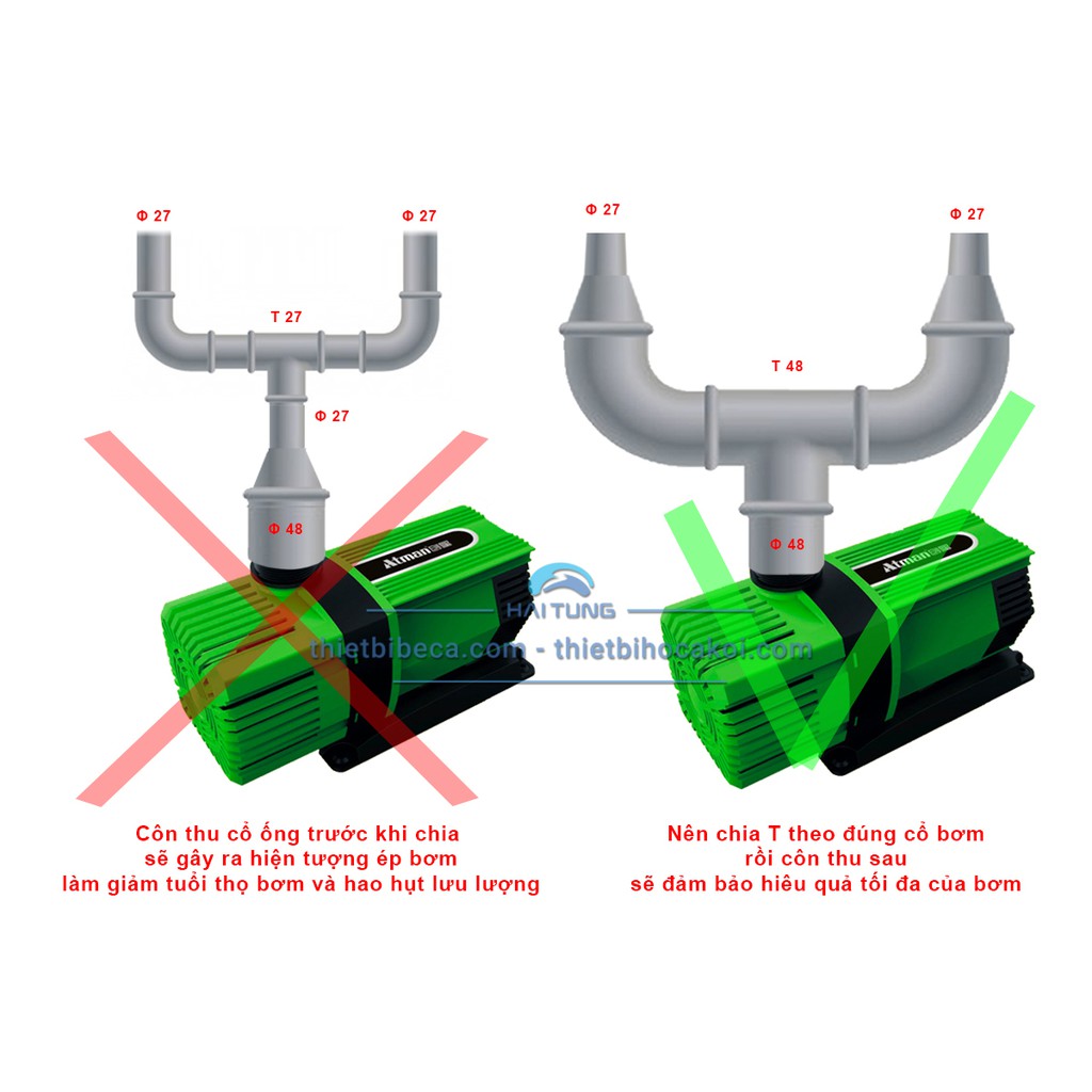 Bơm Atman AX (tiết kiệm điện) dùng cho hồ koi, cấp lọc nước, đẩy thác chuyên dùng cho hồ Koi