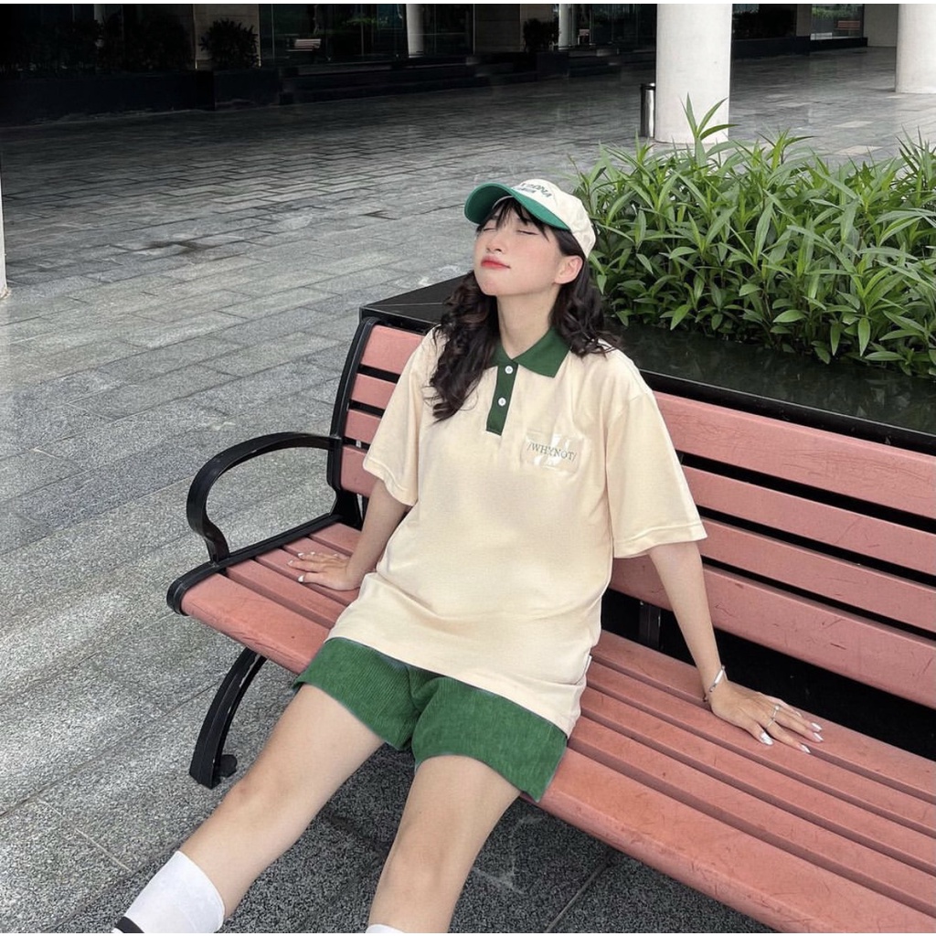 Áo thun polo Plastic WNS tay lỡ, form rộng Local Brand Unisex nam nữ - UniFive