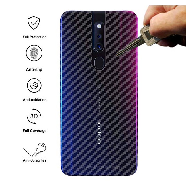 Miếng dán vân cacbon, các bon mặt lưng cho OPPO F11/f11Pro