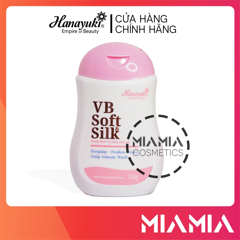 Dung Dịch Vệ Sinh Phụ Nữ VB Soft Silk Màu Hồng Hana chính hãng DDVS Hanayuki - 8936205370360