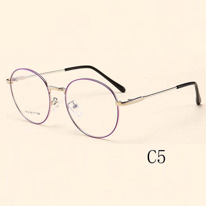 Kính mát gọng kim loại tròn kiểu dáng retro thời trang cho nam / nữ