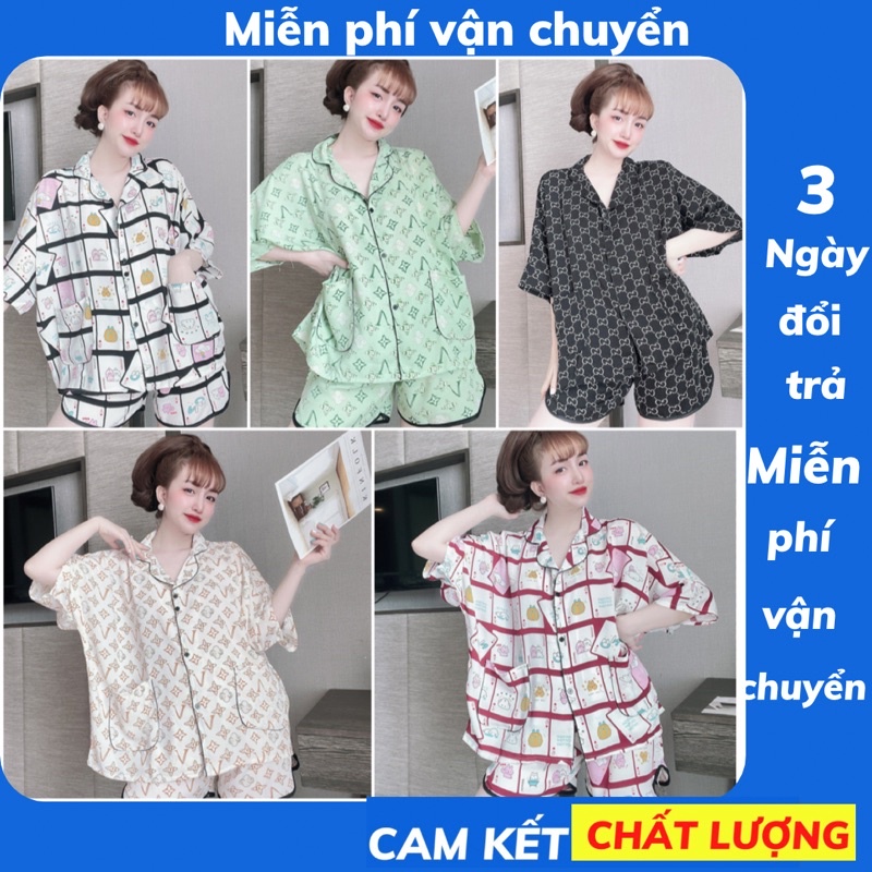 Đồ Ngủ Bigsize cánh dơi đùi 55-100kg D03 chất lụa mango cao cấp- Pijama Bigsize - Đồ bộ Bigsize cánh dơi lụa mango