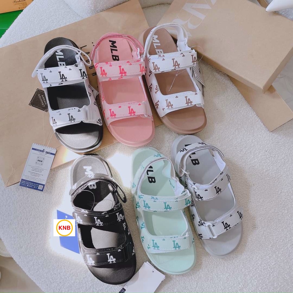 Giày Sandal -FREESHIP-Dép Sandal nam nữ thể thao 𝐌𝐋𝐁 full mẫu bền đẹp đế bằng siêu nhẹ học sinh,LA đen