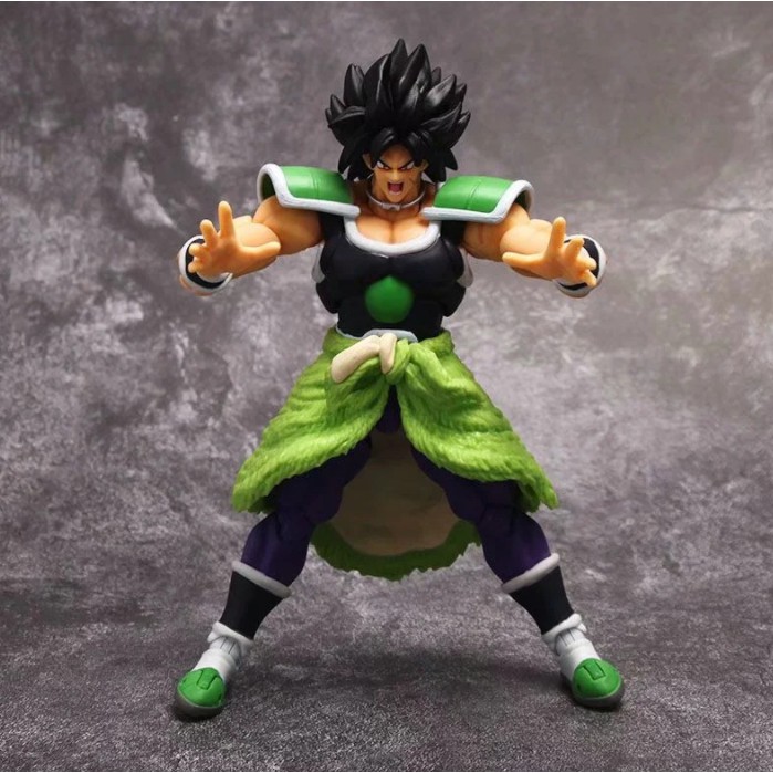 Mô Hình Figure Dragon ball 7 viên ngọc rồng Broly tóc đen 3 đầu có khớp 20cm