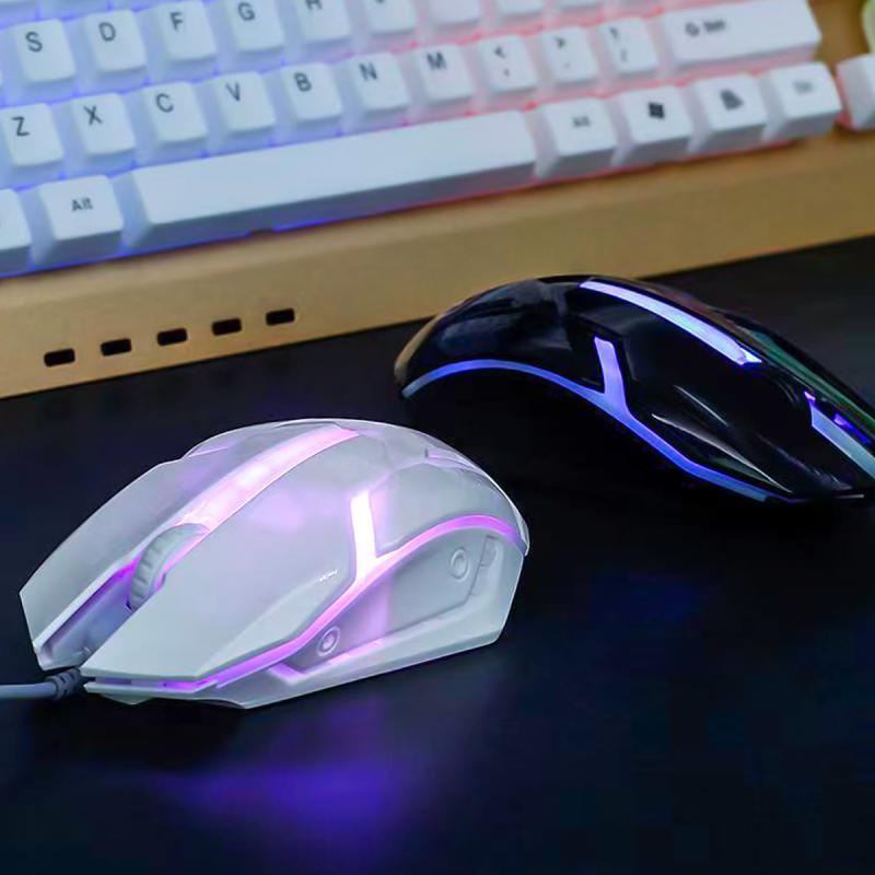 Chuột quang HdoorLink có dây 3 nút bấm 1600 dpi 1.2m dùng để chơi game