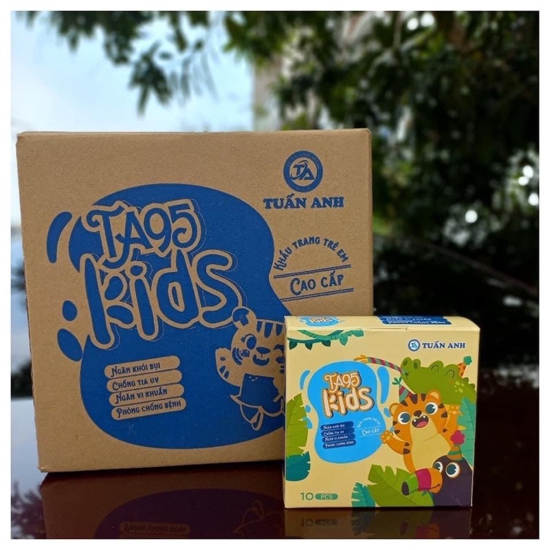 Thùng 200 Cái Khẩu Trang N95 Bé Tuấn Anh Kids Mask