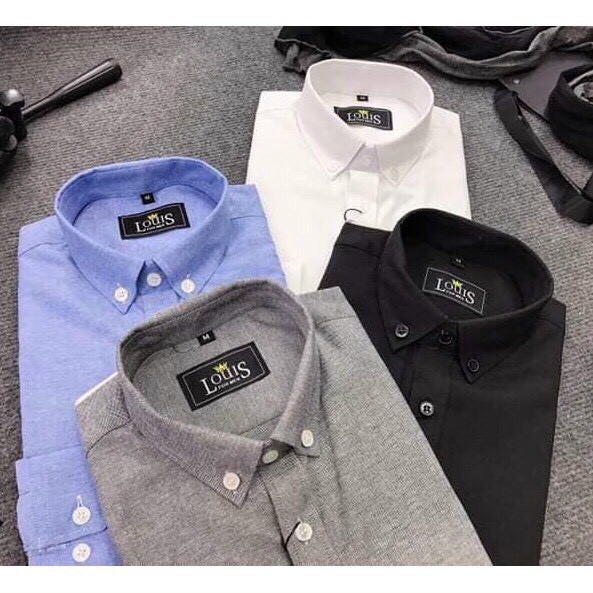 [HÀNG LOẠI 1] ÁO Sơ Mi Nam Oxford dài tay kiểu dáng Hàn Quốc dáng ôm cổ bẻ cao cấp full hộp | BigBuy360 - bigbuy360.vn