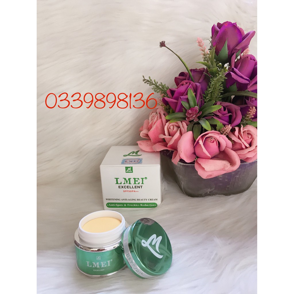 KEM LMEI R XANH LÁ DƯỠNG TRẮNG DA CAO CẤP CHUYÊN SÂU,LÀM SẠCH MỤN CHÍNH HÃNG