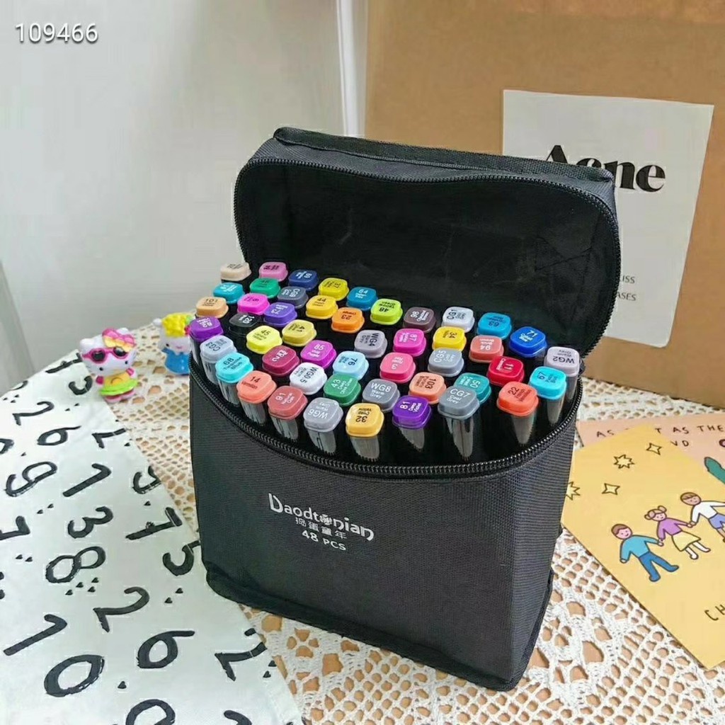 BÚT VẼ, BÚT MÀU TOUCHSHI 48 CHI TIẾT, TÚI VẢI