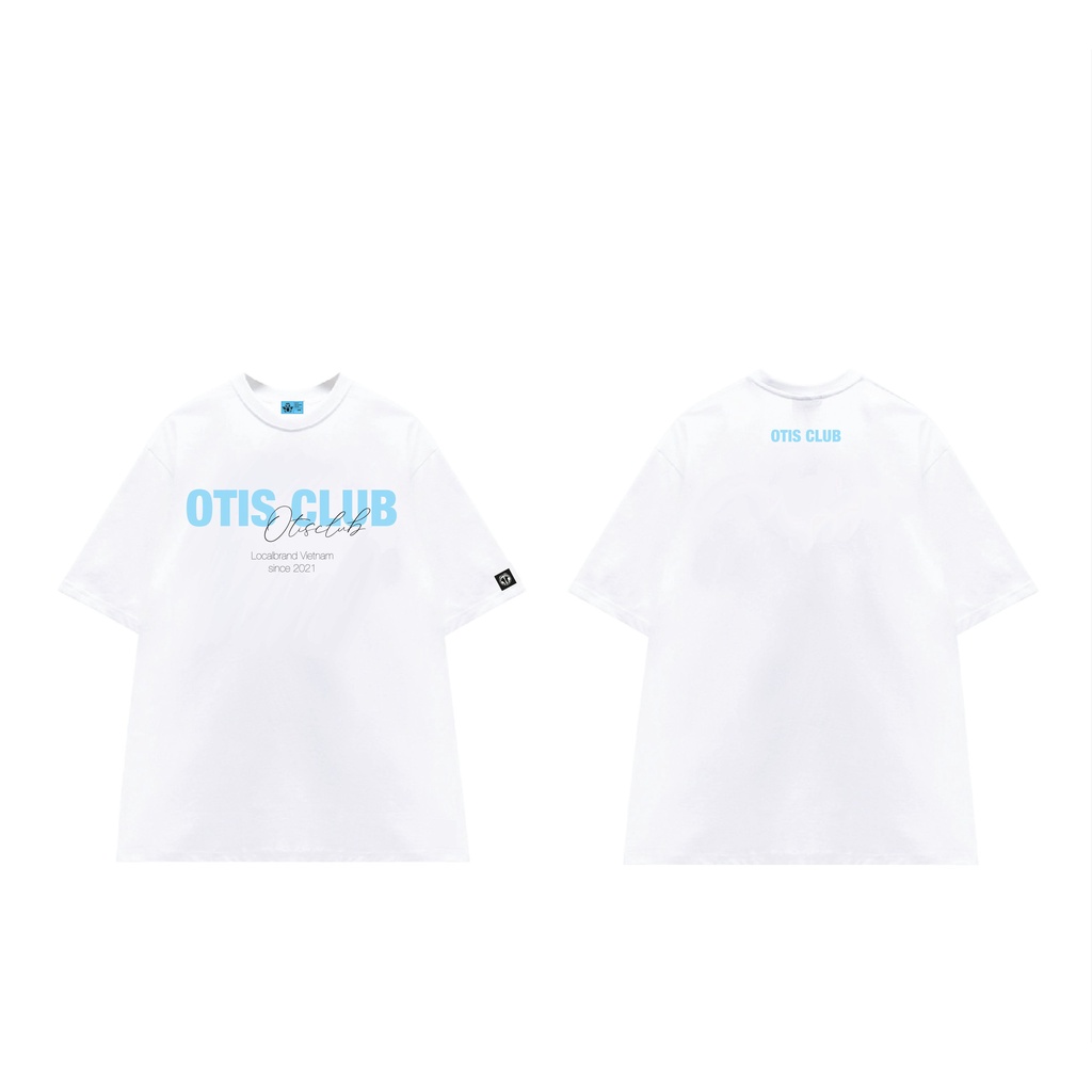 ÁO THUN TAY LỠ COTTON LOCAL BRAND OTIS CLUB - BASIC SS01 TRẮNG
