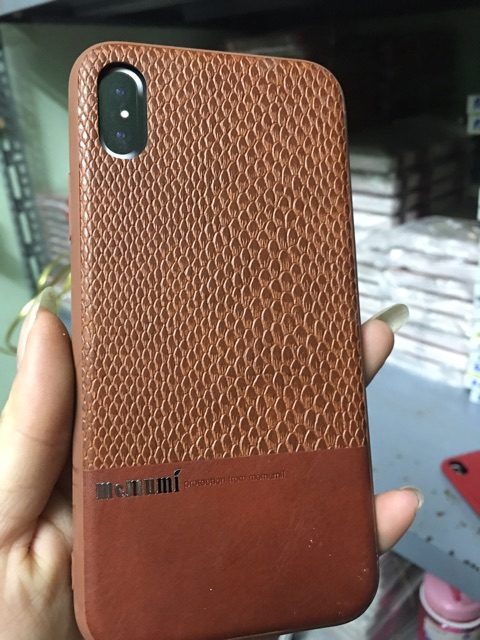 CHÍNH HÃNG ỐP GIẢ DA MEMUMI IPHONE X XS