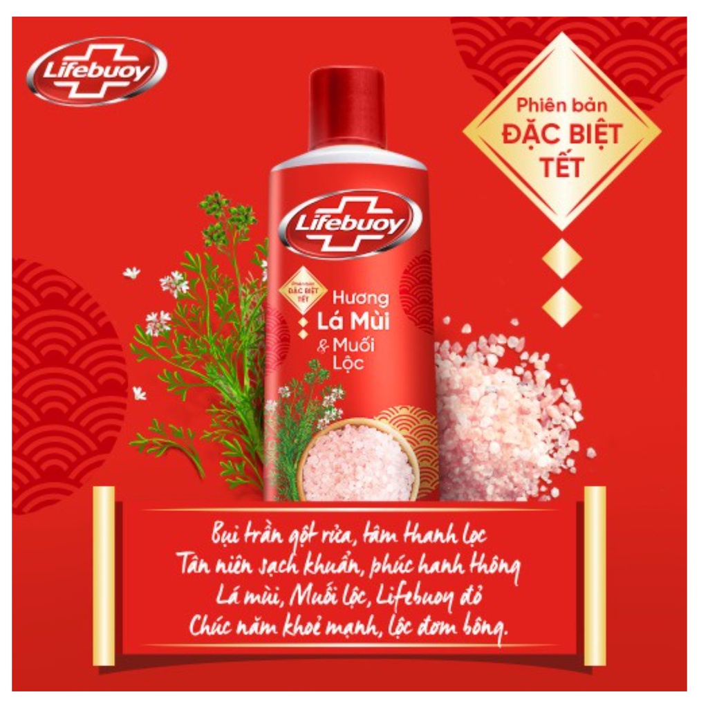 Sữa tắm lifebuoy trà phúc &amp; muối lộc phiên bản Tết