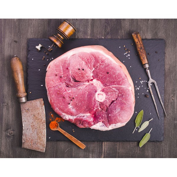 [GIAO NHANH HCM 2H] Thịt Nạc Bắp Heo Khoanh bắp nạc Đức cắt khoanh (500GR) Nhập Khẩu - ATVSTP - Thịt tươi mềm trong ngày