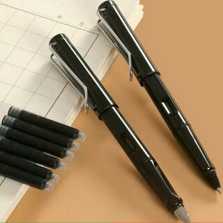 Bộ bút máy ngòi tròn + ngòi bi