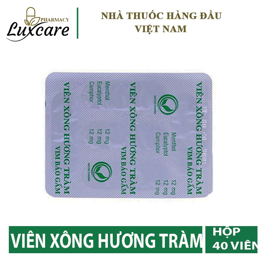 Viên Xông Hương Tràm Vim Báo Gấm - LUXCARE