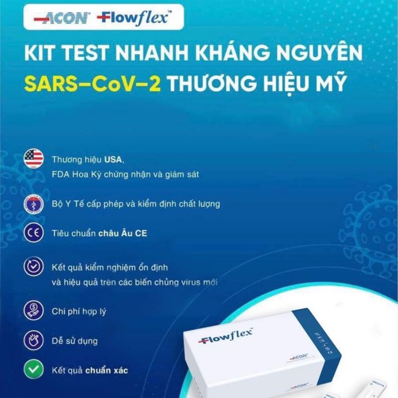 Bộ Test Nhanh Tại Nhà Flowflex Antigen Rapid Test Kháng Nguyên - Que Test Mũi