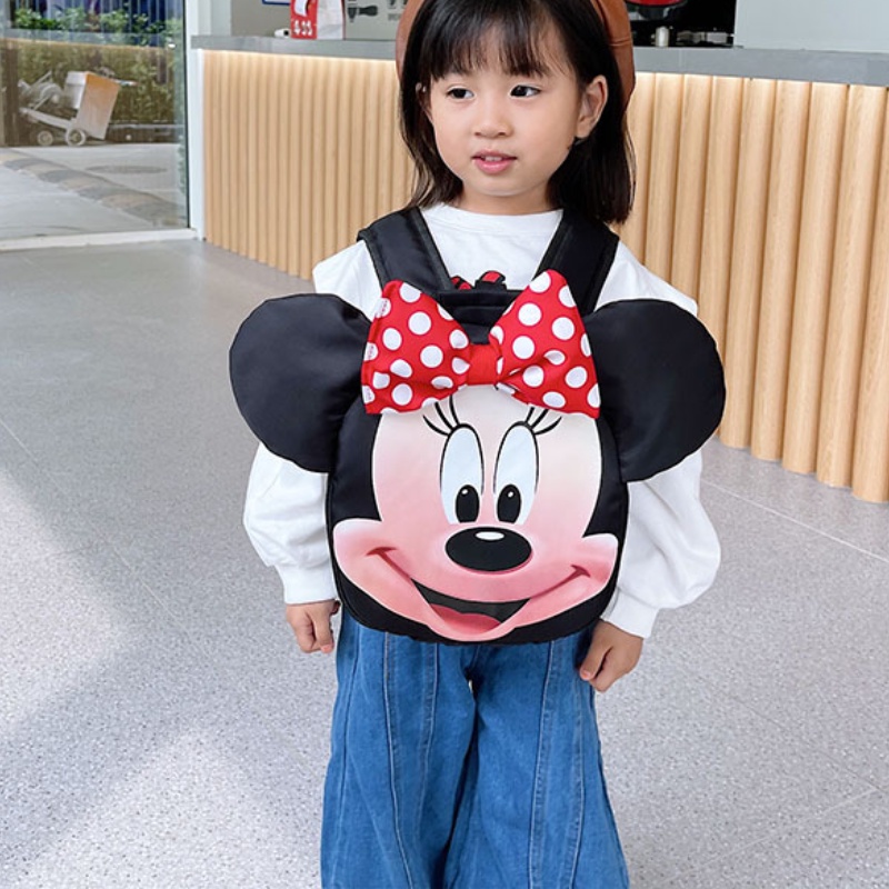Balo Đi Học In Họa Tiết Hoạt Hình Chuột Mickey Minnie Đơn Giản Dễ Thương Dành Cho Bé Trai Và Bé Gái