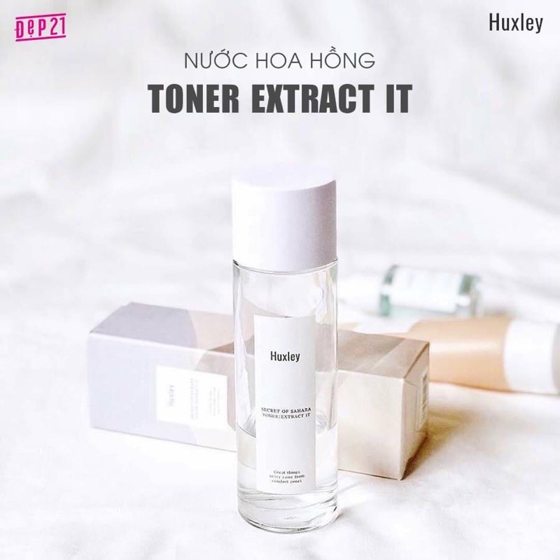 Nước Hoa Hồng Dưỡng Ẩm Và Làm Sạch Da Chiết Xuất Xương Rồng Huxley Secret Of Sahara Toner Extract It 120ml