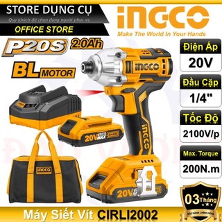 20V Máy bắt vít dùng pin Ingco CIRLI2002 (Không chổi than)