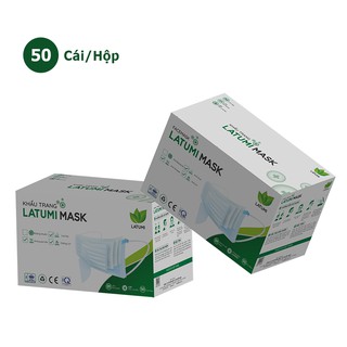 Khẩu Trang Y Tế ⚜️LATUMI⚜️ 50 Chiếc Khẩu Trang Dày Dặn Kháng Khuẩn 99%