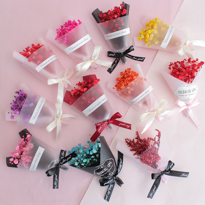 Bó Hoa Hồng Khô Tự Nhiên Dùng Trang Trí Diy