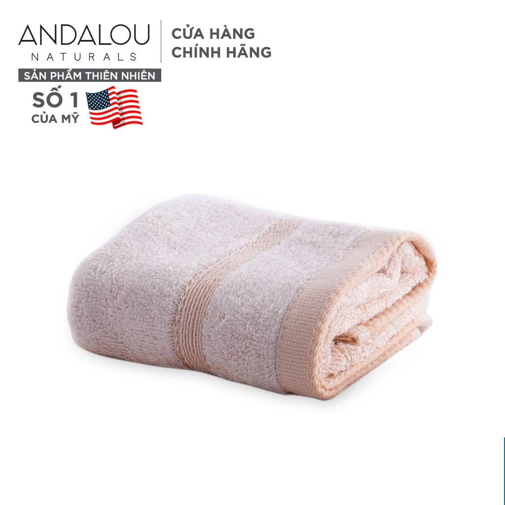 [HB Gift] [Hàng tặng không bán] Khăn Mặt Sợi Tre Mềm Mại Màu Ngẫu Nhiên Andalou Bamboo Facial Towel 30x50cm