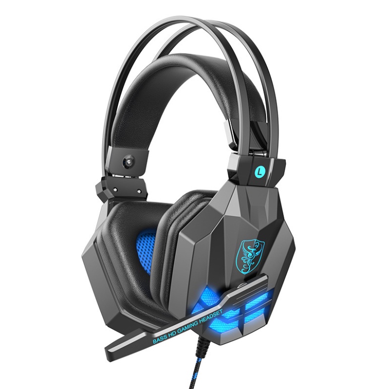 Tai nghe chụp tai máy tính GAMING SY-850MV có đèn LED, có mic đàm thoại, headphone chơi game trên điện thoại , laptop.