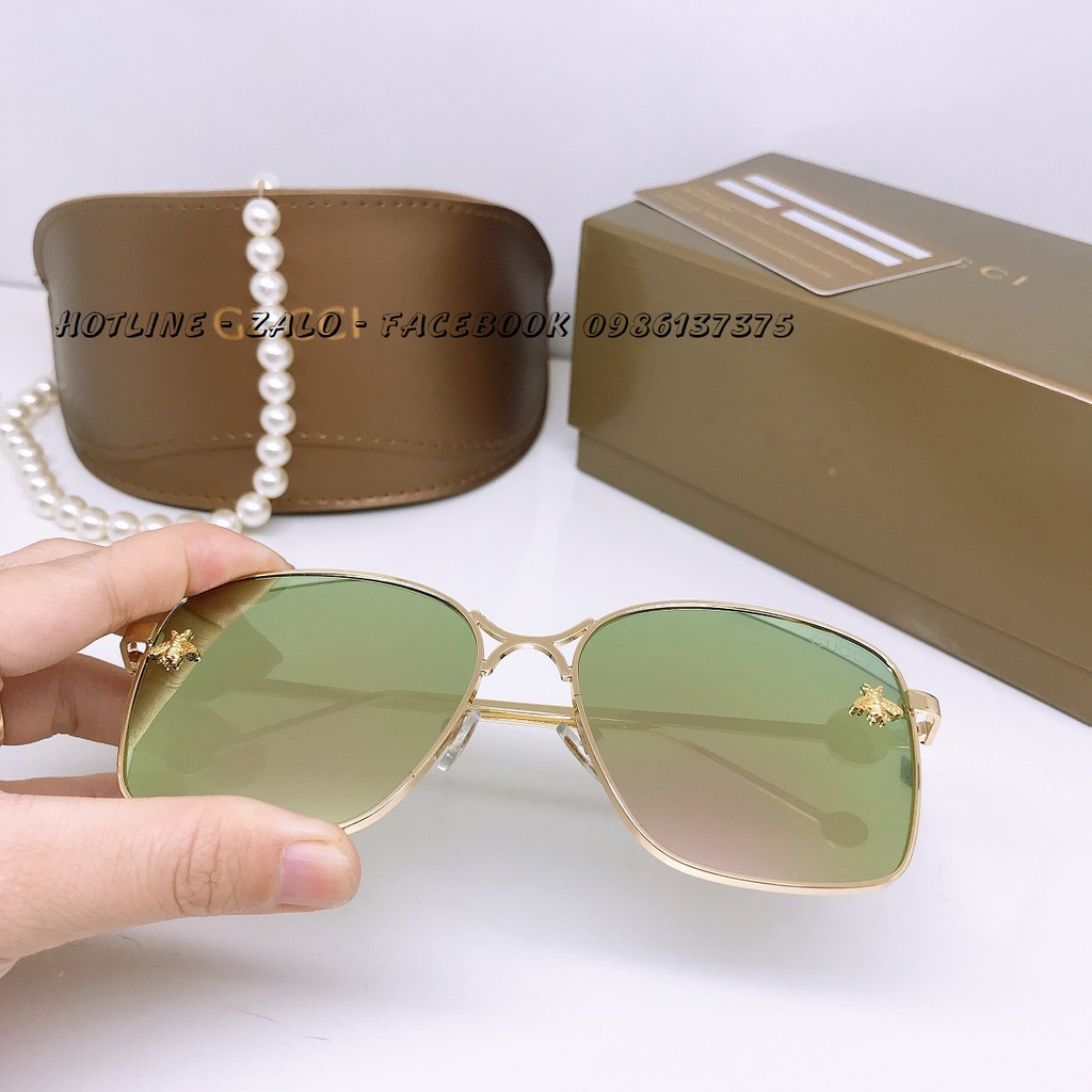 Mắt Kính Tráng Gương Tròng Vuông Cao Cấp Nữ (Full Box) | BigBuy360 - bigbuy360.vn