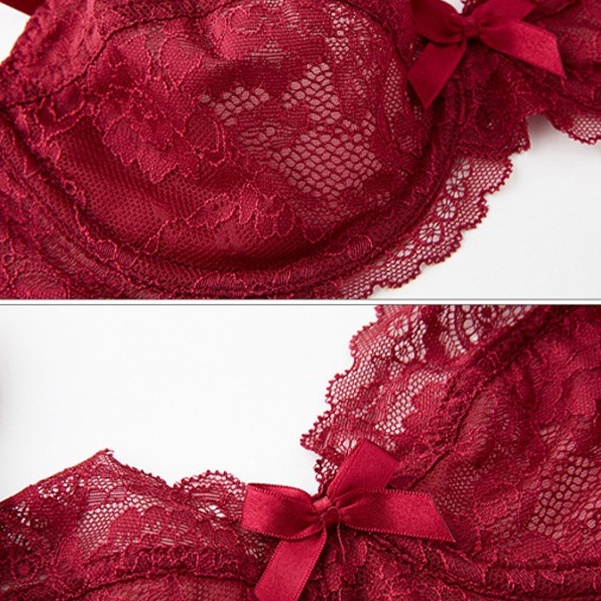 Set đồ lót VARSBABY thiết kế dạng ren xuyên thấu phong cách gợi cảm thời trang cho nữ
