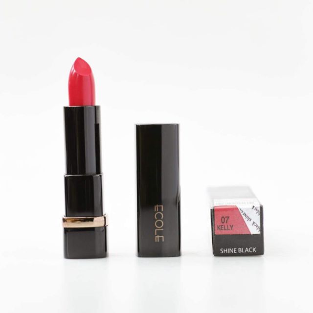 Son Ecole Shine Black Lipstick