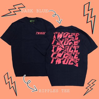 Áo thun unisex ripples -xanh đen // twoce brand