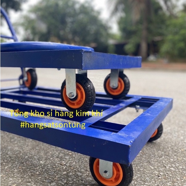 Xe đẩy hàng 4 bánh gấp gọn