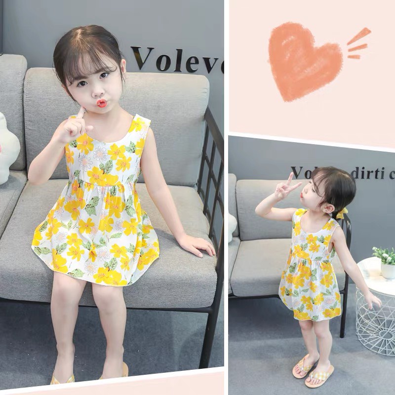 Váy bé gái, vay lanh(Tole) loại 1 size cho bé 5-20 kg