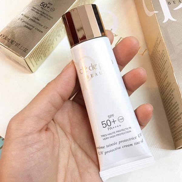 KEM CHỐNG NẮNG CLE DE PEAU BEAUTE UV PROTECTIVE CREAM TINTED 30ML CHÍNH HÃNG - 10098