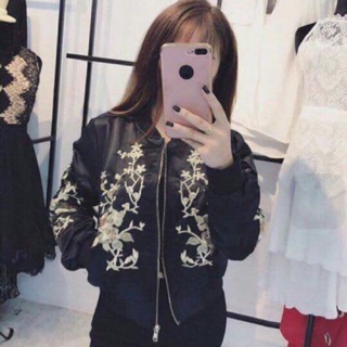 Bomber thêu hoa siêu đẹp