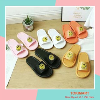 Dép đi trong nhà, khách sạn, spa, dép đi trong nhà tắm hình mặt cười DC05