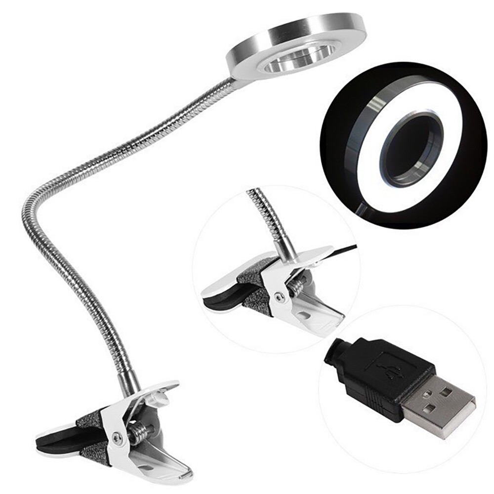 Đèn LED USB Kẹp Bàn Đọc Sách SL-008 Ánh Sáng Vàng Và Trắng