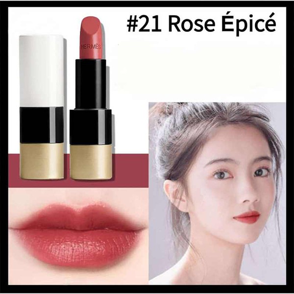 Son môi, son thỏi chất son lì Hermes Satin Lipstick 1.2g chất son lì thiết kế sang chảnh, giúp bờ môi mềm mại, bền màu | BigBuy360 - bigbuy360.vn