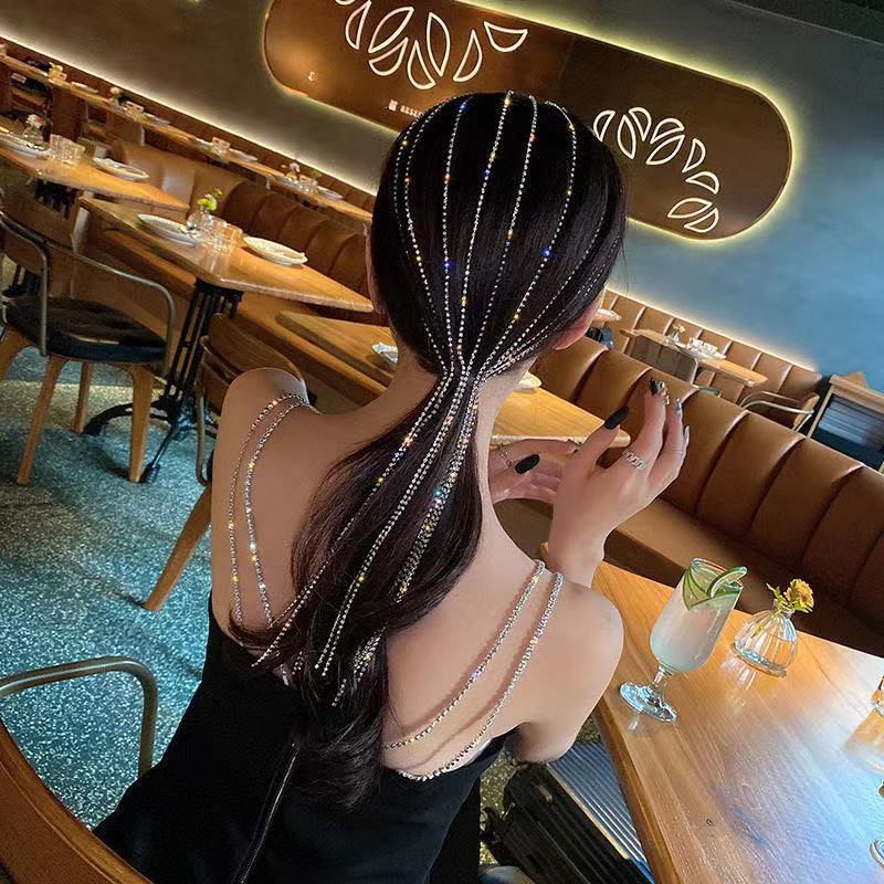 Băng Đô Cài Tóc Đính Đá Lấp Lánh Thời Trang Cho Nữ