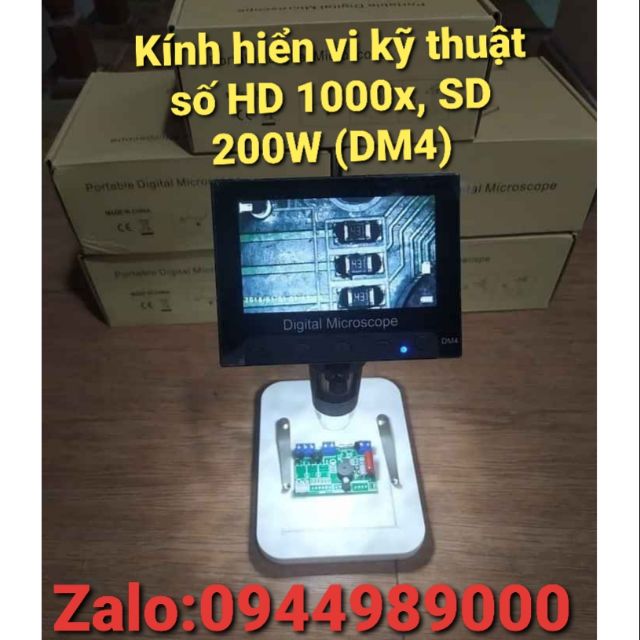 Kính hiển vi kỹ thuật số HD 1000x, SD 200W (DM4)