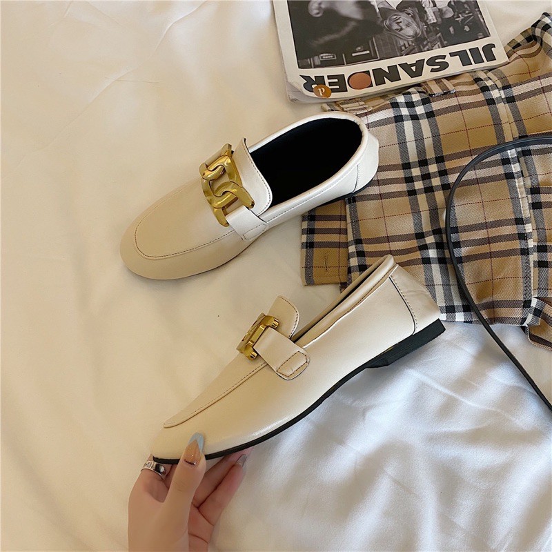 Giày loafer nữ vintage dây xích/ ORD | BigBuy360 - bigbuy360.vn